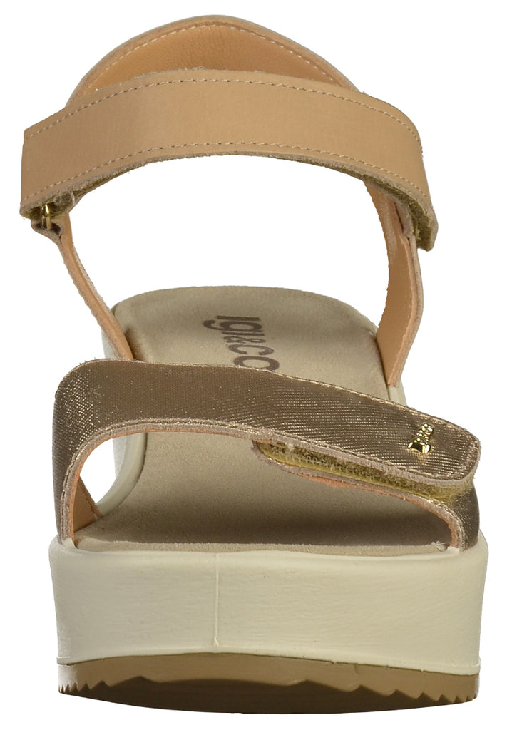 IGI&CO Sandalen Leder Beige/Gold - surf4shoes