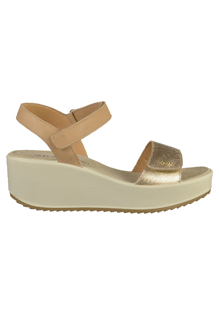 IGI&CO Sandalen Leder Beige/Gold - surf4shoes