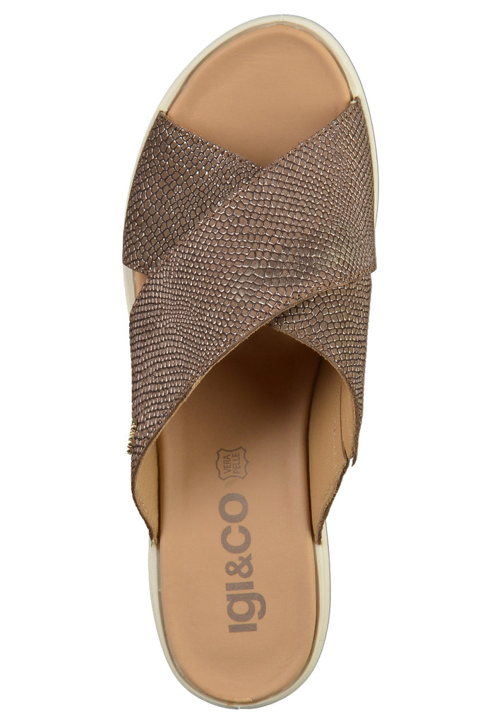 IGI&CO Pantoletten Leder Bronze - surf4shoes