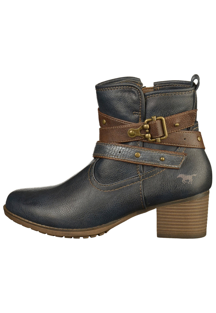 Mustang Stiefelette Lederimitat Navy - surf4shoes