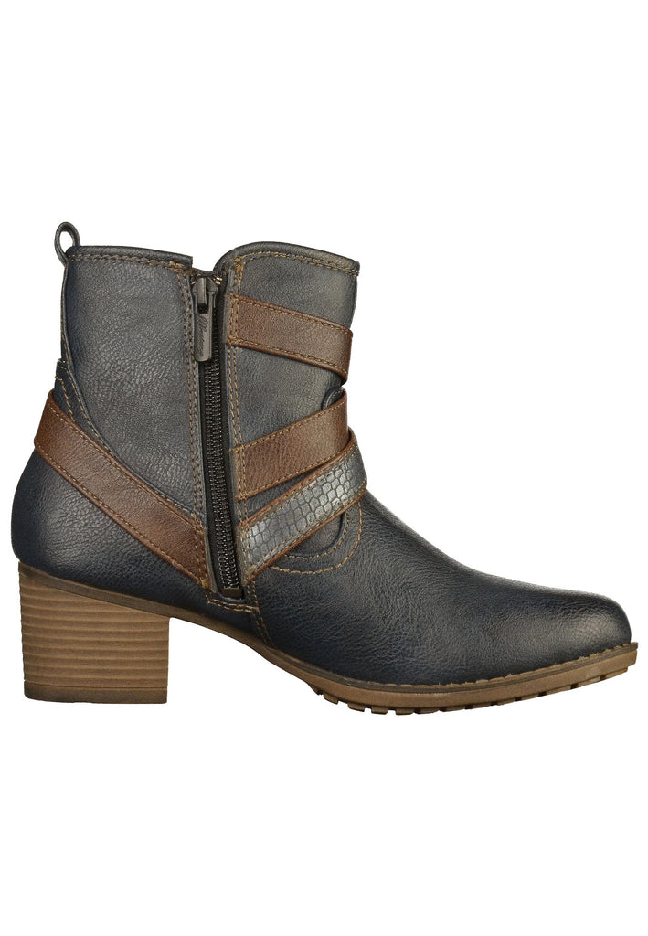 Mustang Stiefelette Lederimitat Navy - surf4shoes