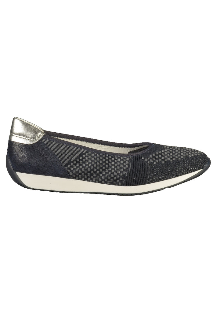ara Ballerinas Leder Dunkelblau - surf4shoes