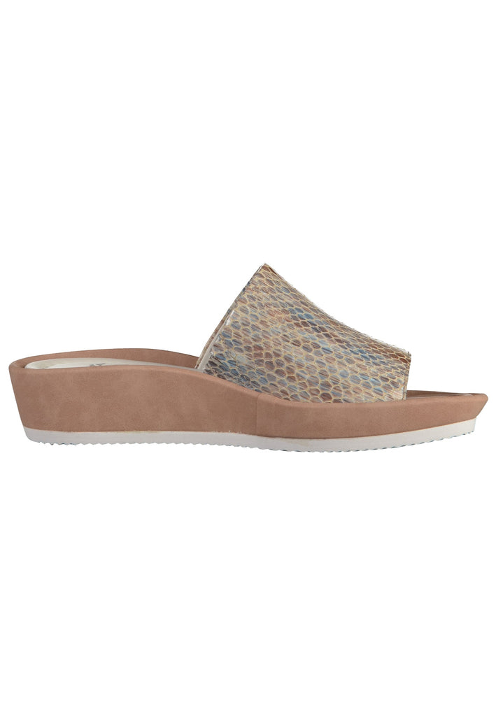 ara Pantoletten Lederimitat Taupe - surf4shoes