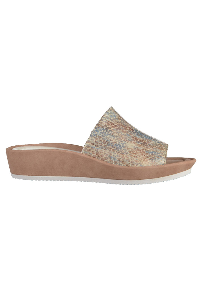 ara Pantoletten Lederimitat Taupe - surf4shoes