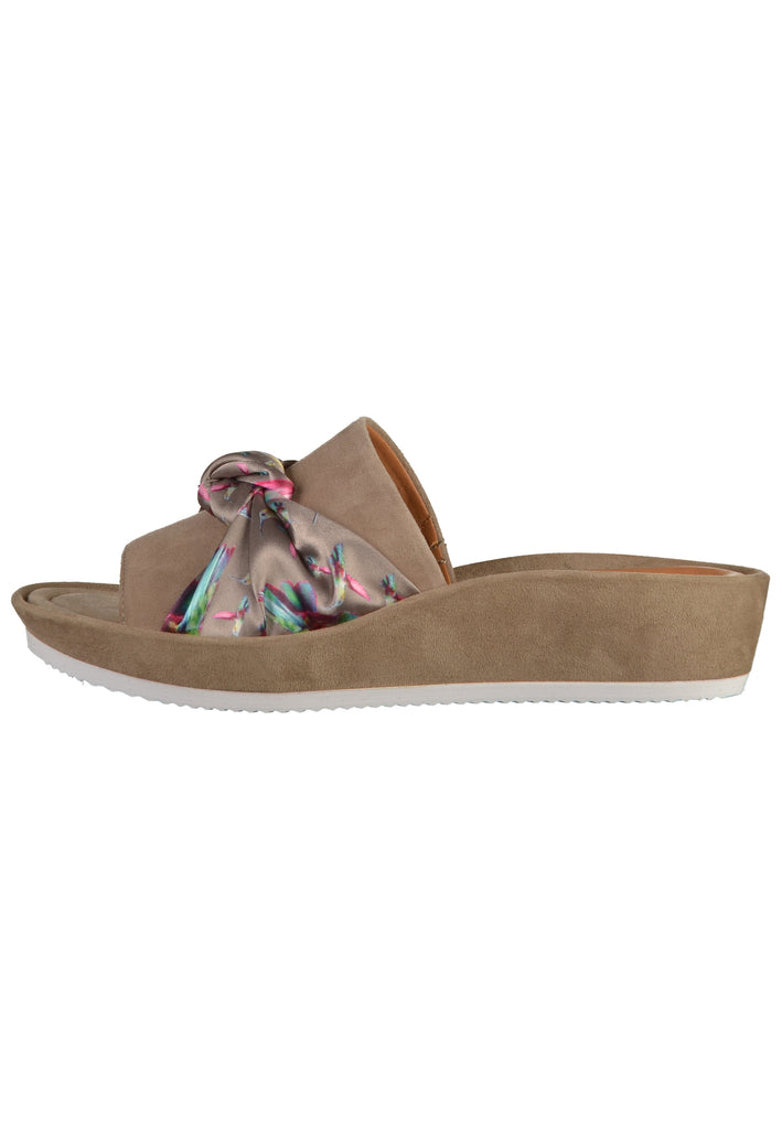 ara Pantoletten Veloursleder Taupe - surf4shoes
