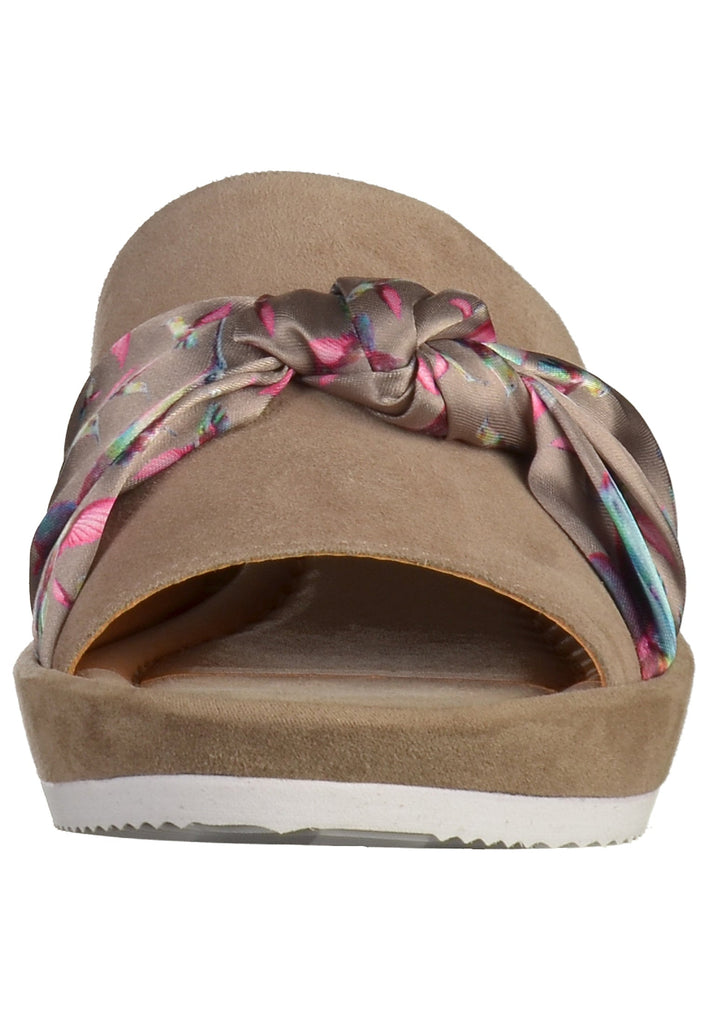 ara Pantoletten Veloursleder Taupe - surf4shoes