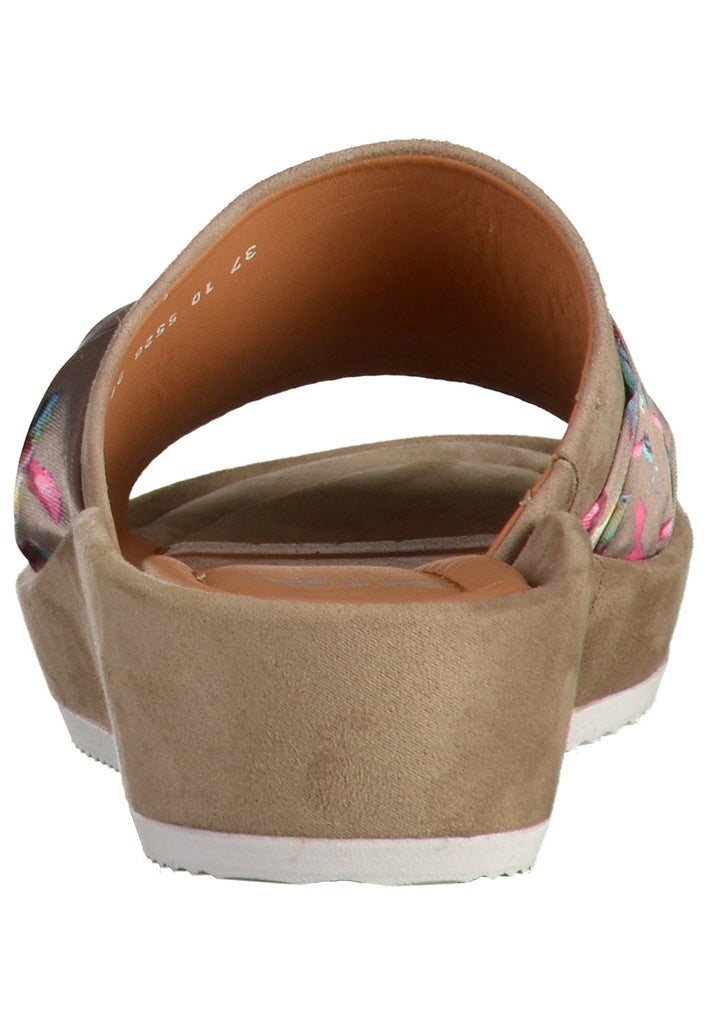 ara Pantoletten Veloursleder Taupe - surf4shoes