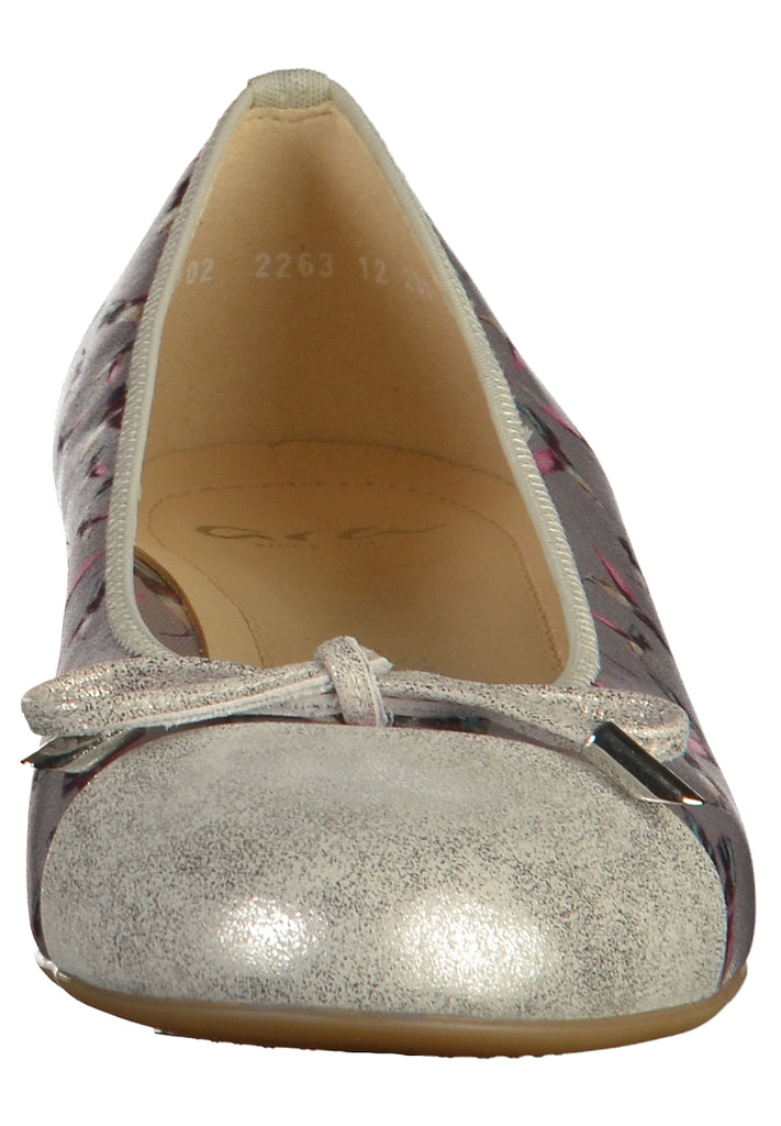 ara Ballerinas Leder/Textil Silber - surf4shoes