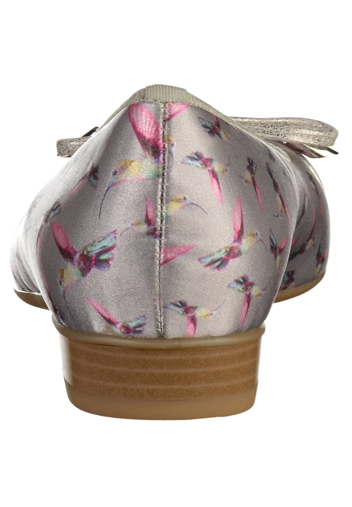 ara Ballerinas Leder/Textil Silber - surf4shoes