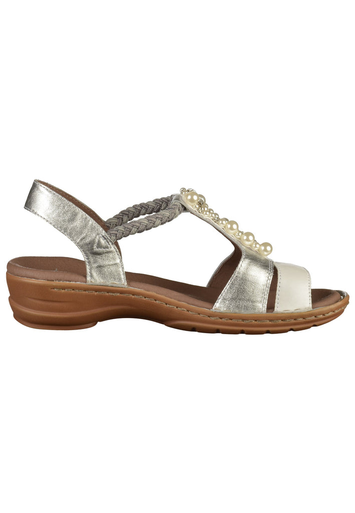 ara Sandalen Glattleder Silber - surf4shoes