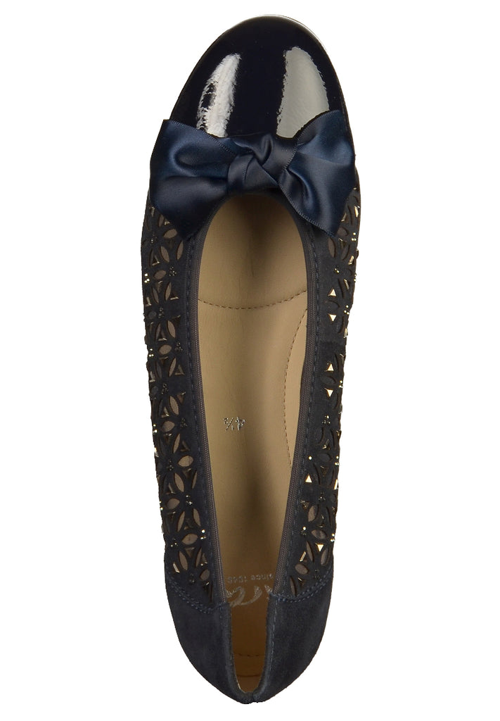 ara Ballerinas Leder Blau - surf4shoes