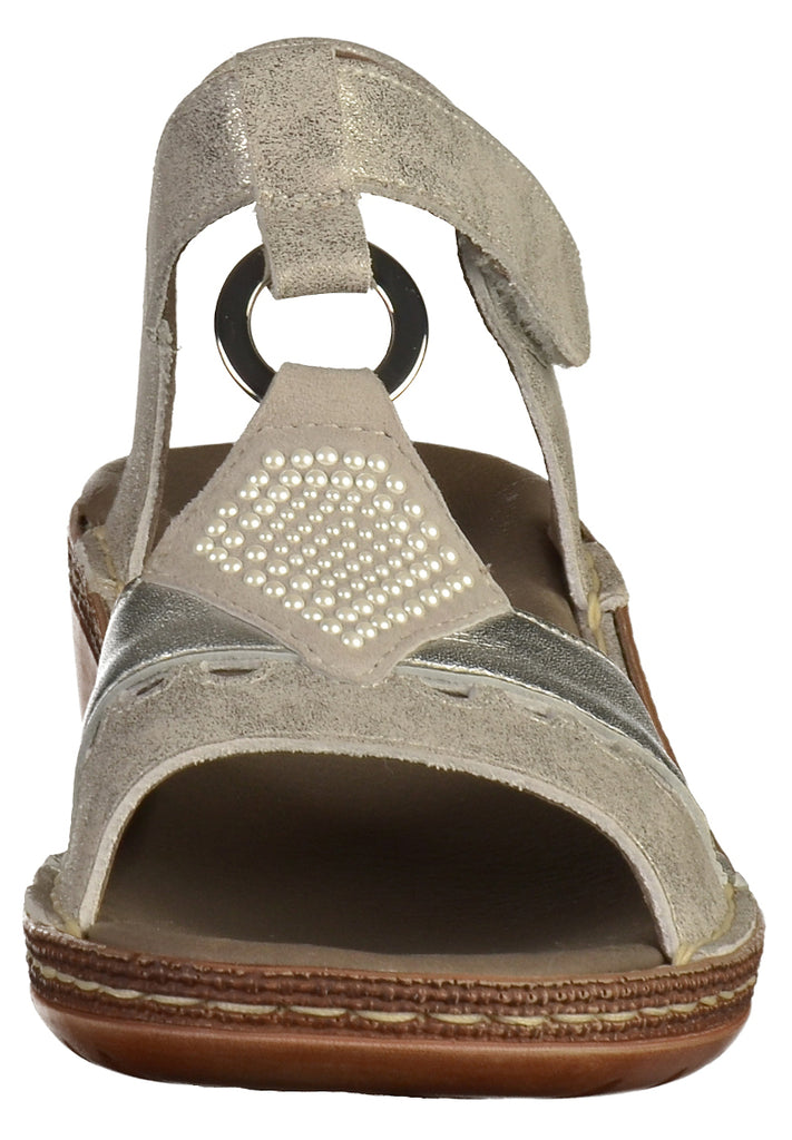 ara Sandalen Glattleder Silber - surf4shoes