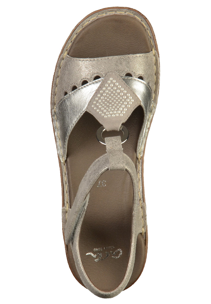 ara Sandalen Glattleder Silber - surf4shoes