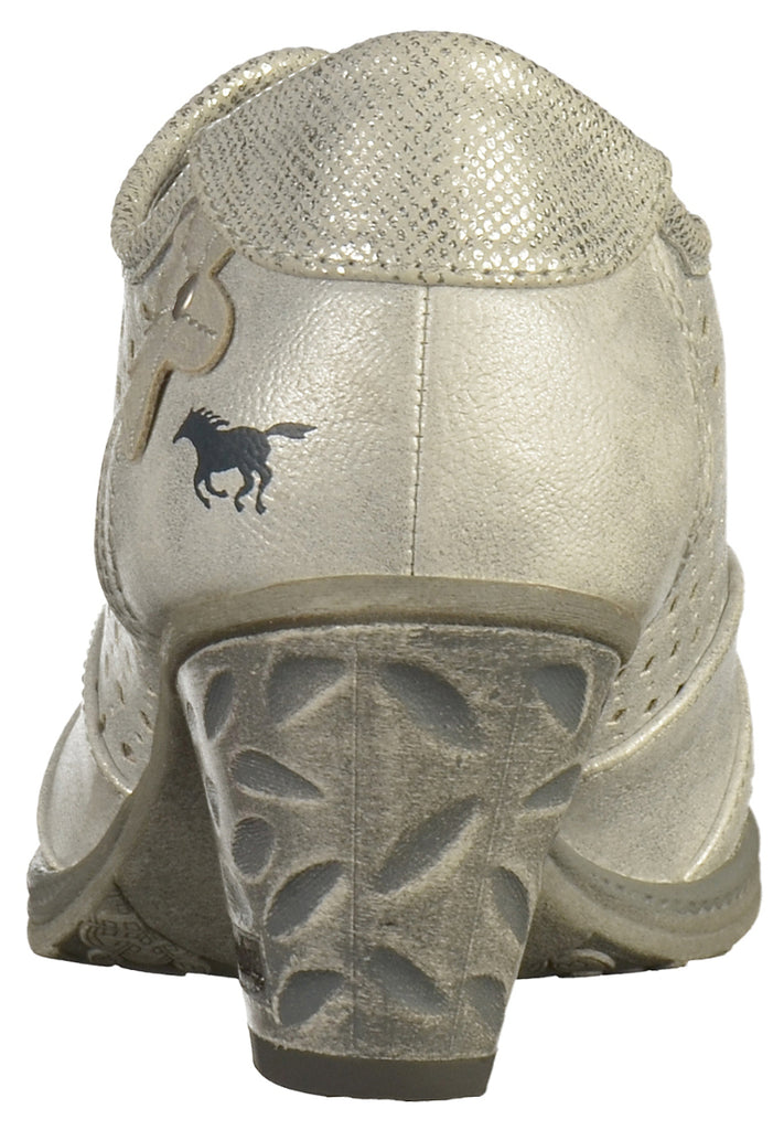 Mustang Pumps Lederimitat Silber - surf4shoes