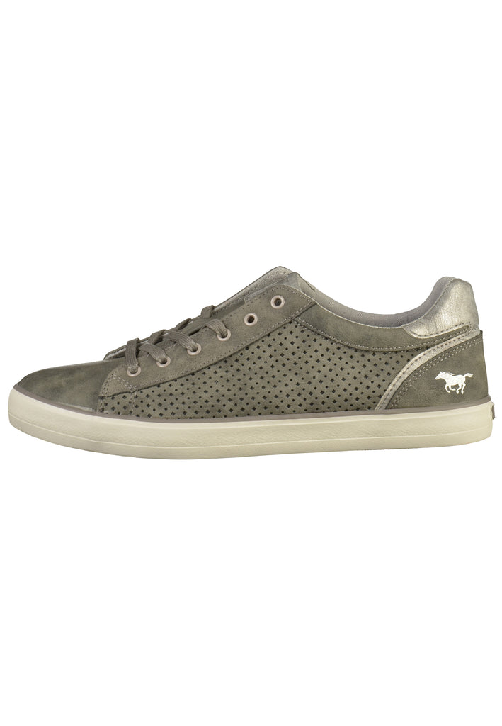 Mustang Sneaker Lederimitat Dunkelgrau - surf4shoes