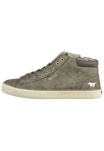 Mustang Sneaker Lederimitat Dunkelgrau - surf4shoes