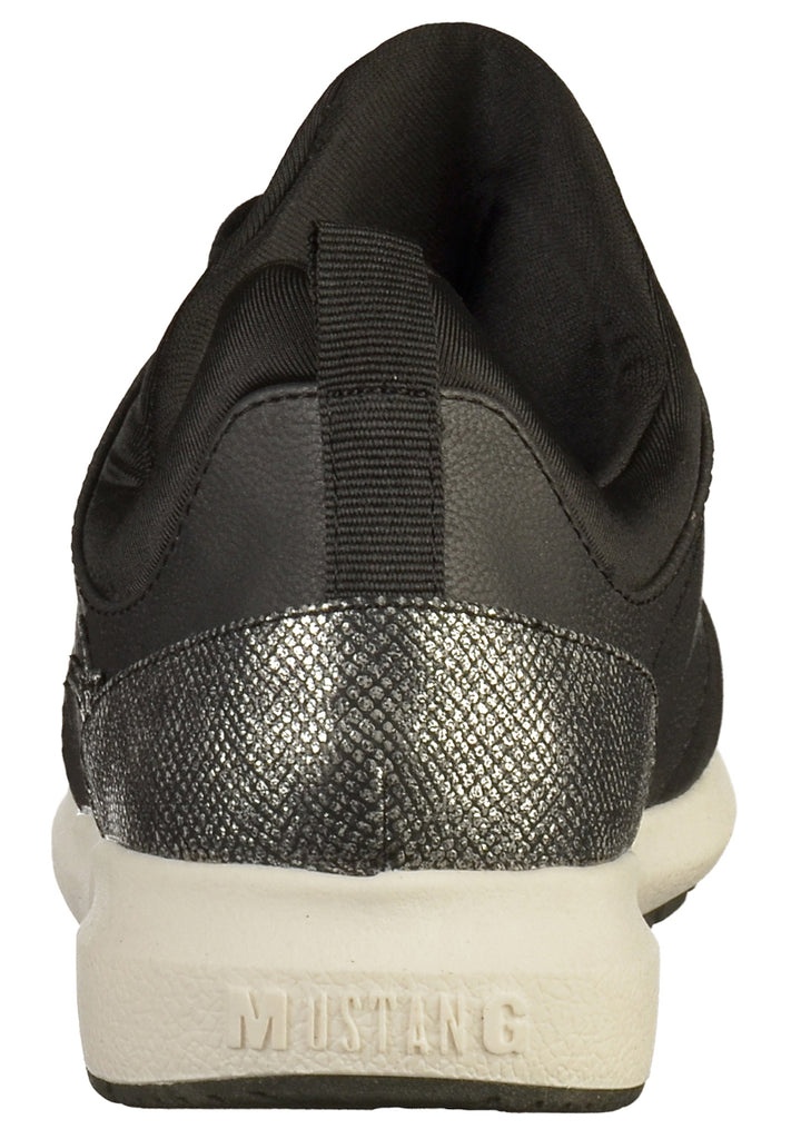 Mustang Sneaker Lederimitat/Textil Schwarz - surf4shoes