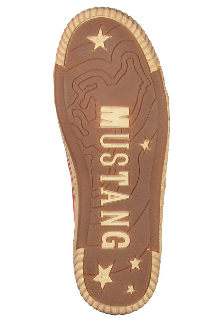 Mustang Sneaker Lederimitat Rot - surf4shoes