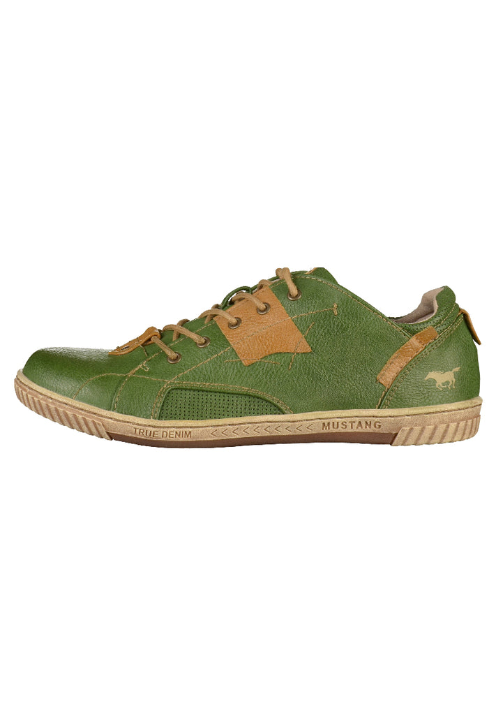 Mustang Sneaker Lederimitat Grün - surf4shoes