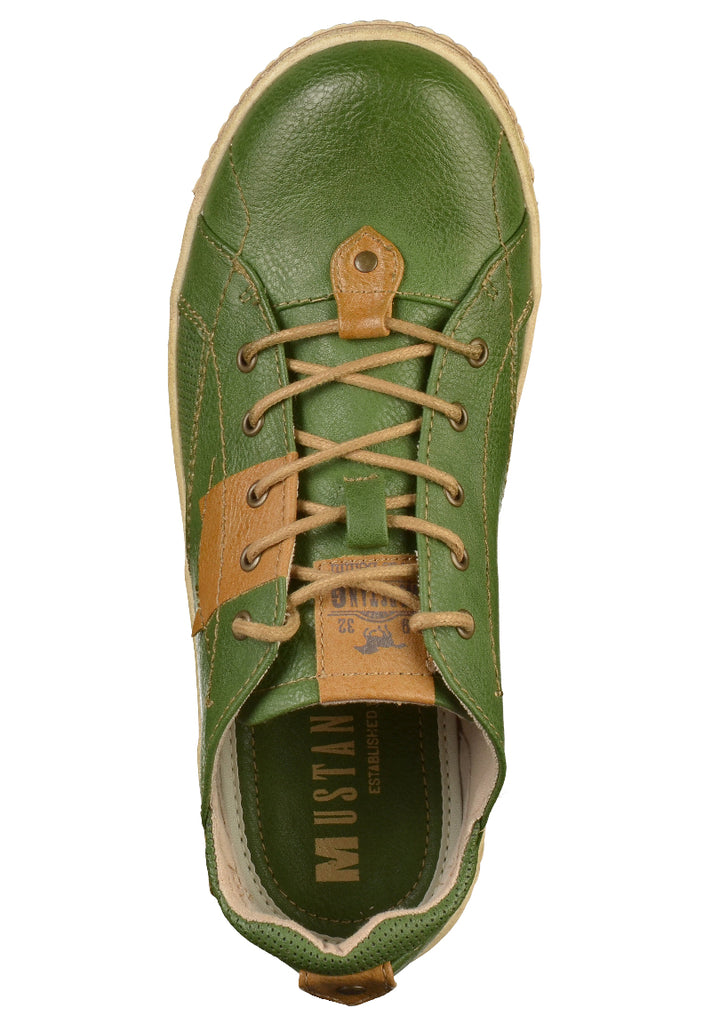 Mustang Sneaker Lederimitat Grün - surf4shoes