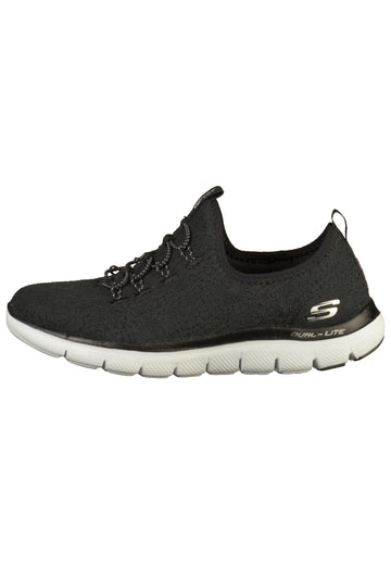 Skechers Sneaker Textil Schwarz/Weiß - surf4shoes
