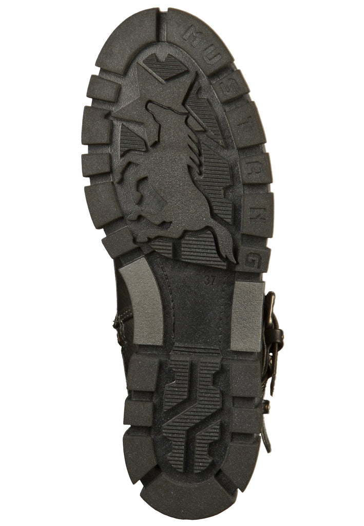 Mustang Stiefelette Lederimitat Graphit - surf4shoes