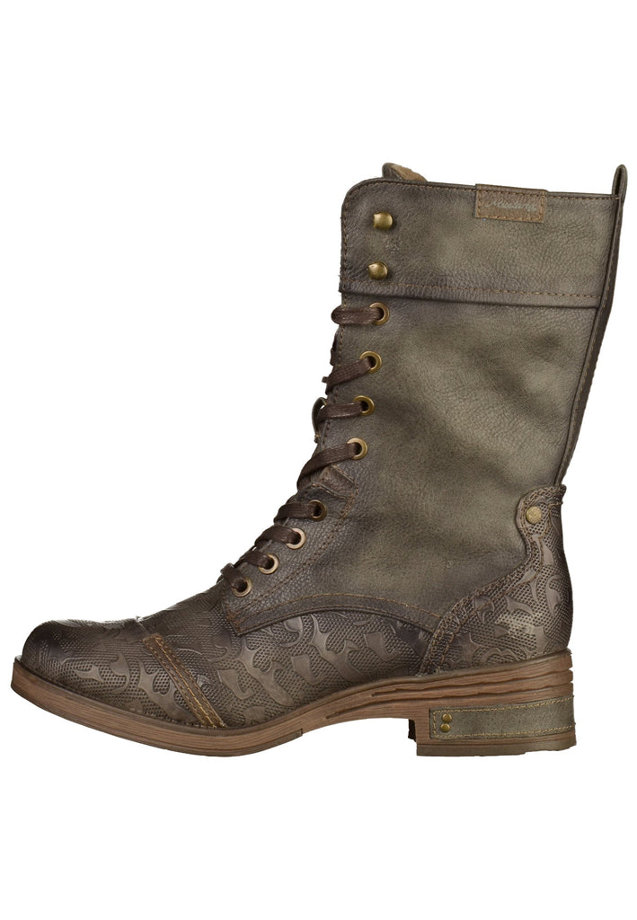 Mustang Stiefel Lederimitat Dunkelgrau - surf4shoes