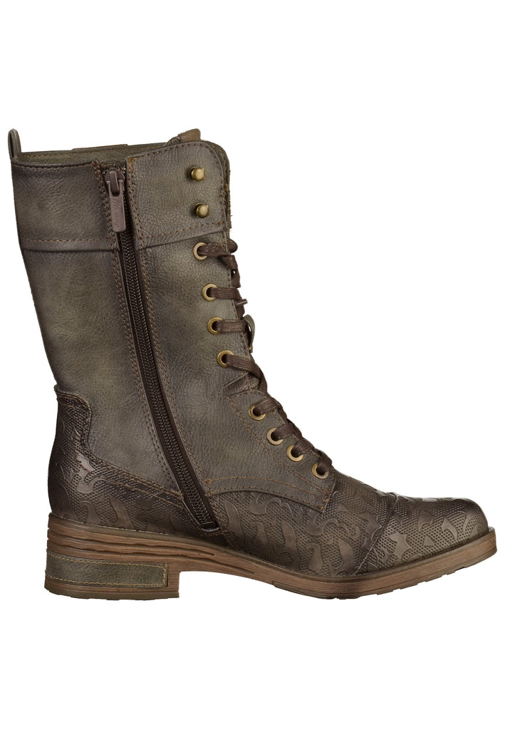 Mustang Stiefel Lederimitat Dunkelgrau - surf4shoes