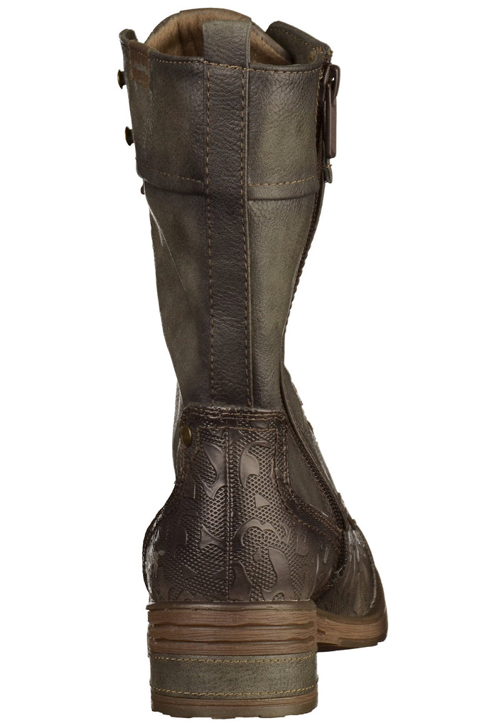 Mustang Stiefel Lederimitat Dunkelgrau - surf4shoes