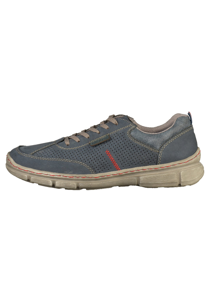 Rieker Halbschuhe Glattleder Blau - surf4shoes