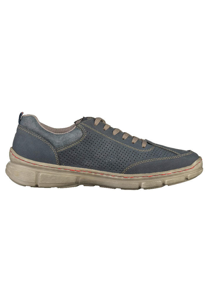 Rieker Halbschuhe Glattleder Blau - surf4shoes