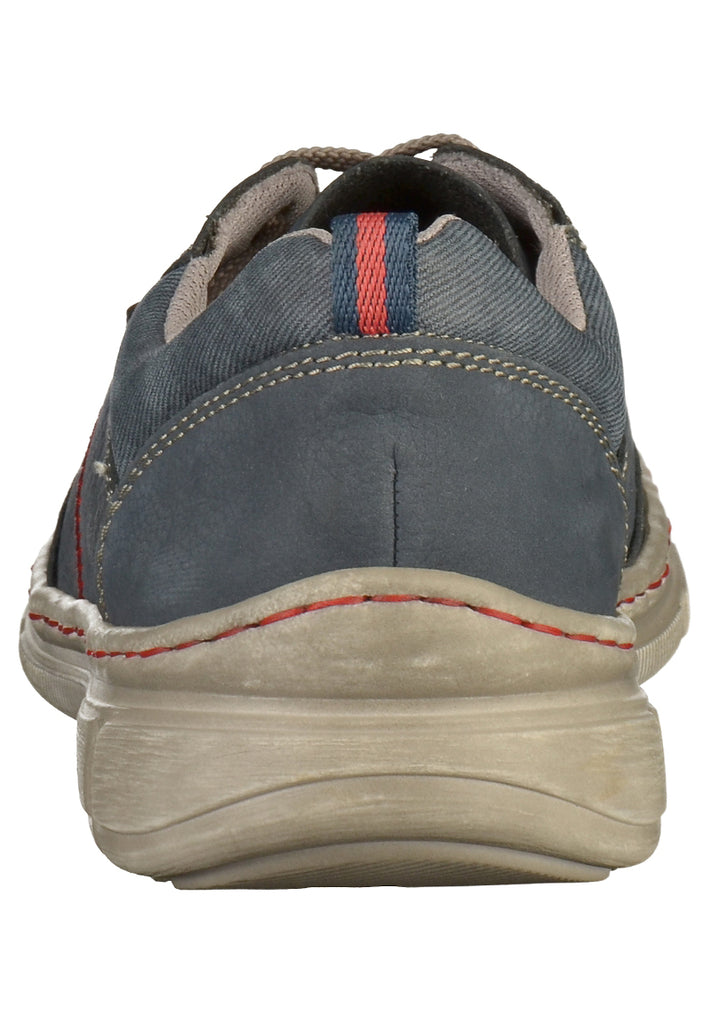 Rieker Halbschuhe Glattleder Blau - surf4shoes