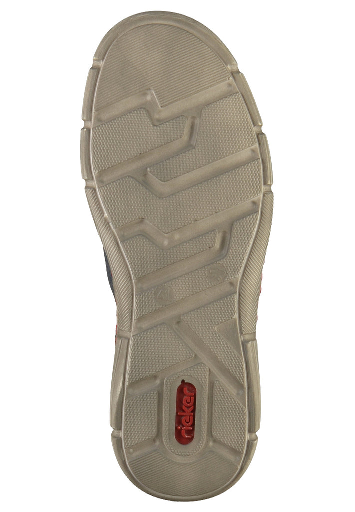 Rieker Halbschuhe Glattleder Blau - surf4shoes