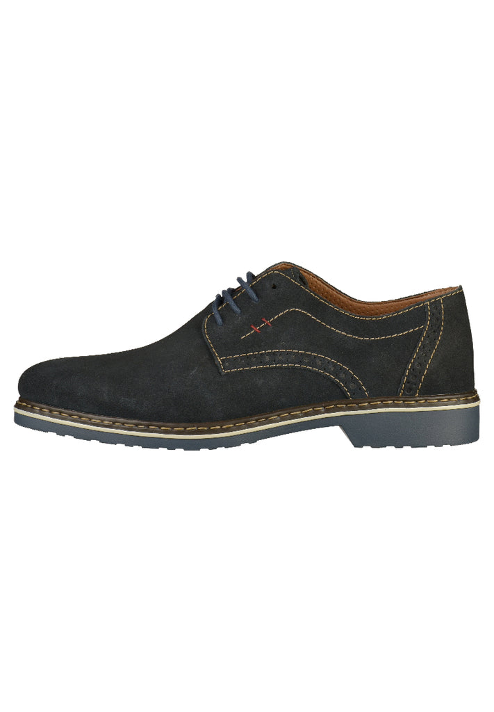 Rieker Halbschuhe Leder Blau - surf4shoes