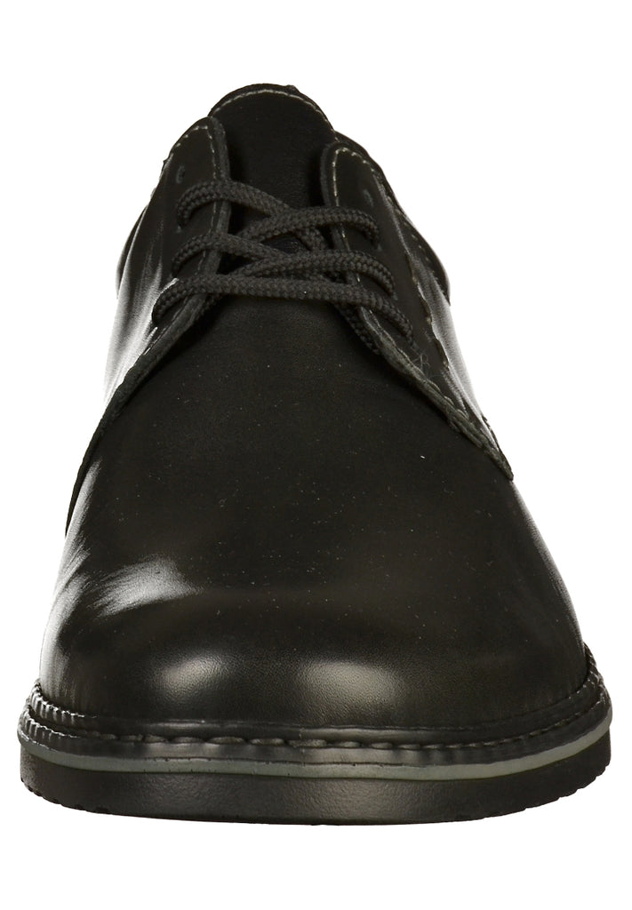 Rieker Halbschuhe Glattleder Schwarz - surf4shoes