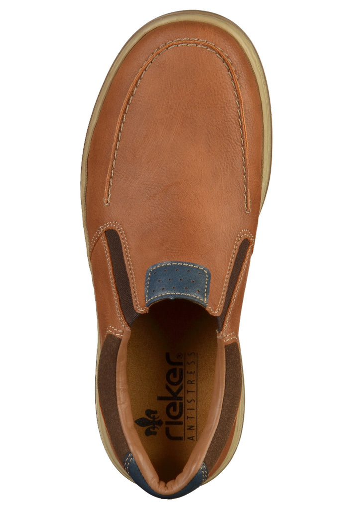 Rieker Slipper Lederimitat Braun - surf4shoes