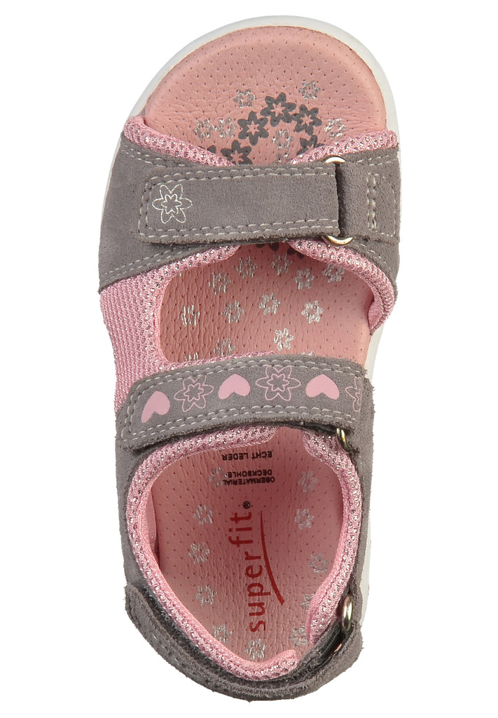 Superfit Sandalen Leder/Textil Grau - surf4shoes