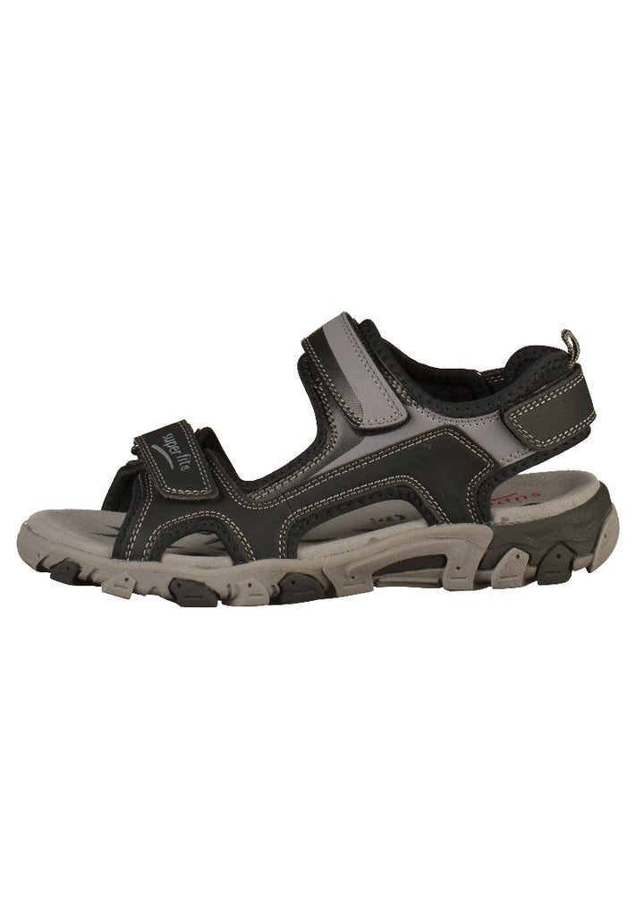 Superfit Sandalen Lederimitat/Textil Schwarz - surf4shoes