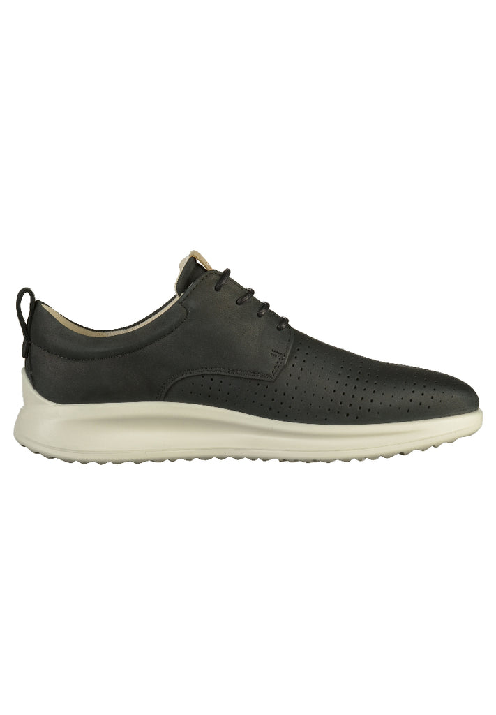 ecco Halbschuhe Leder/Textil Schwarz - surf4shoes