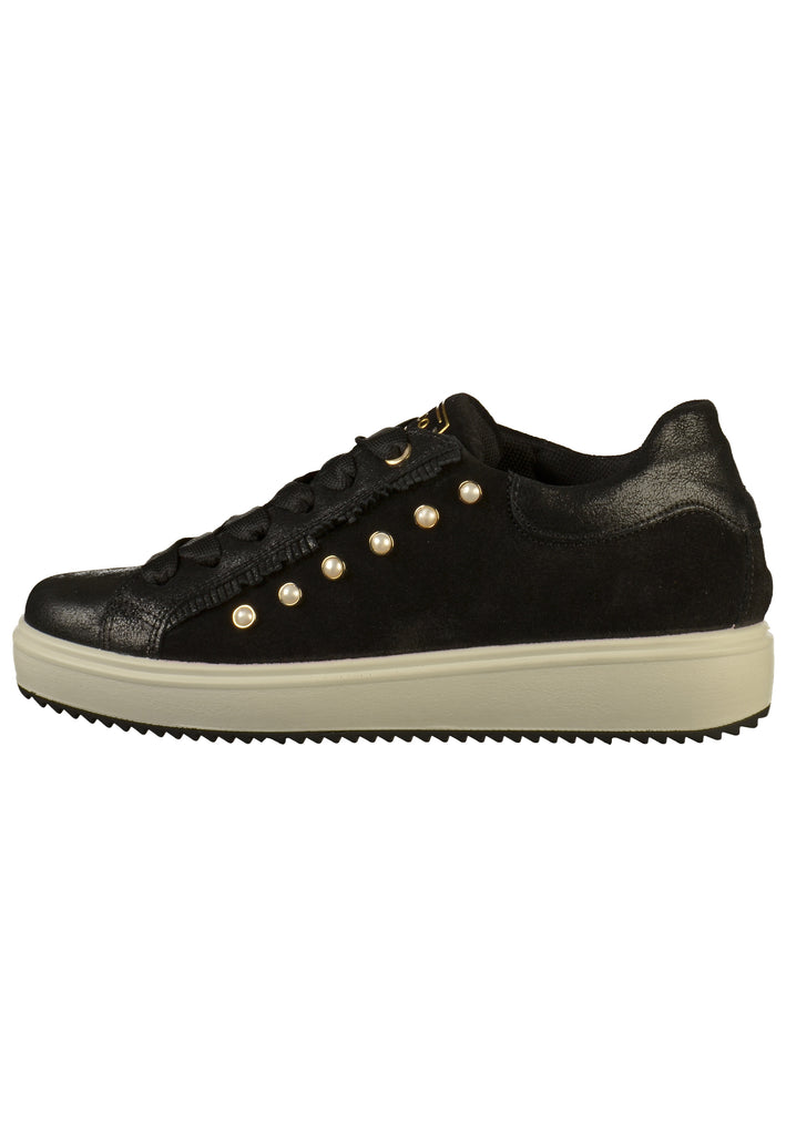 IGI&CO Sneaker Leder/Textil Schwarz - surf4shoes