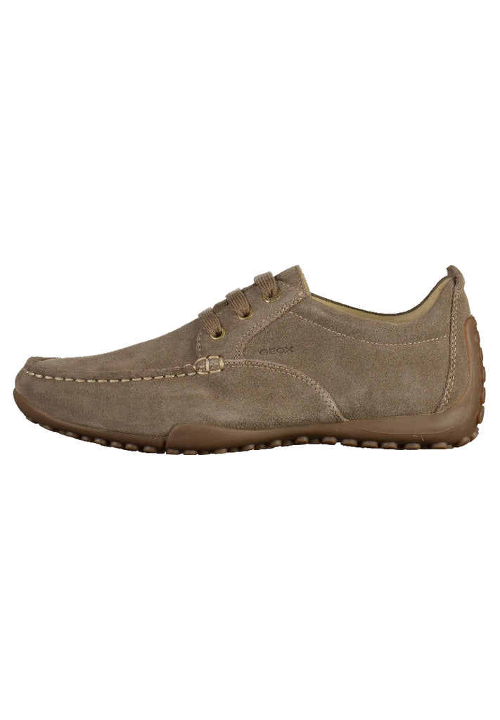 Geox Halbschuhe Veloursleder Taupe - surf4shoes