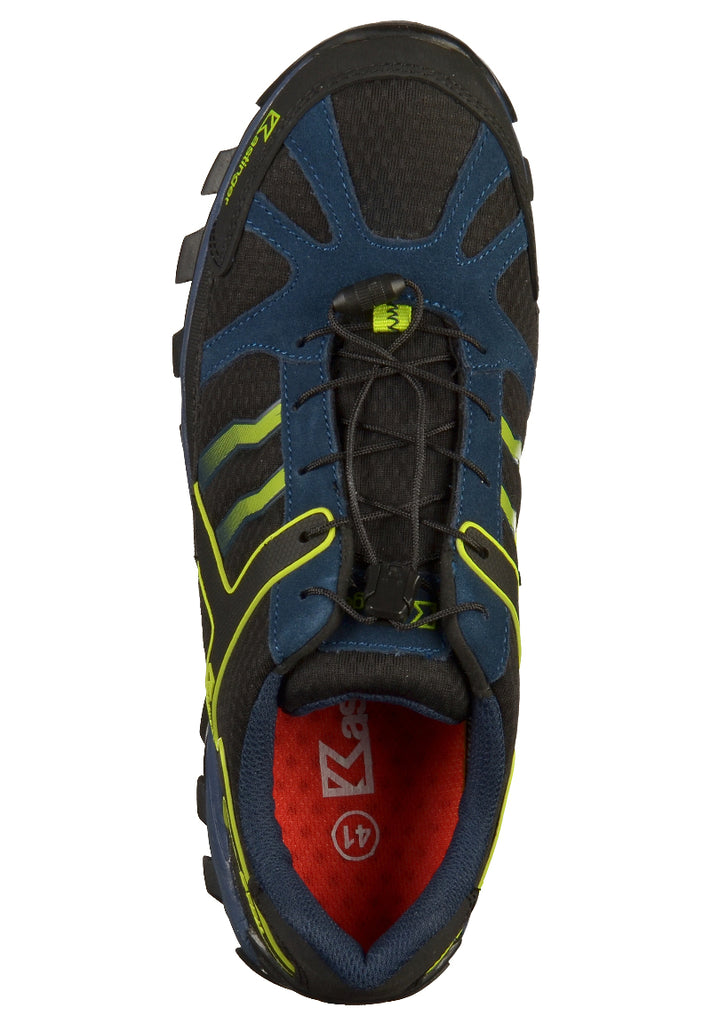 Kastinger Wanderschuhe Leder/Mesh Schwarz/Blau - surf4shoes