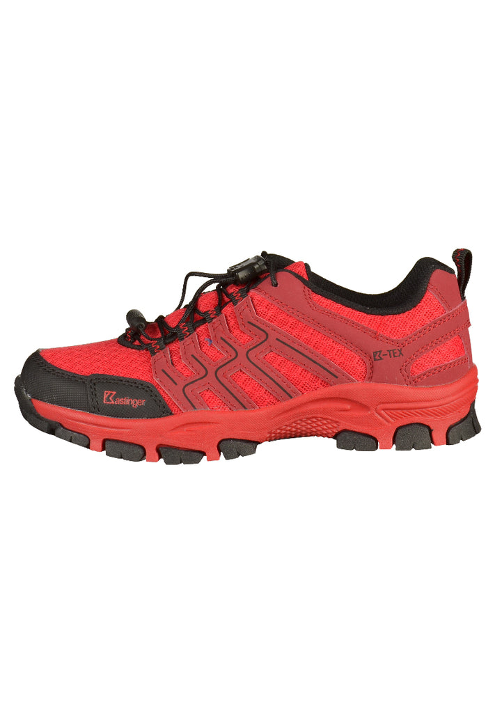 Kastinger Wanderschuhe Lederimitat/Mesh Rot/Schwarz - surf4shoes