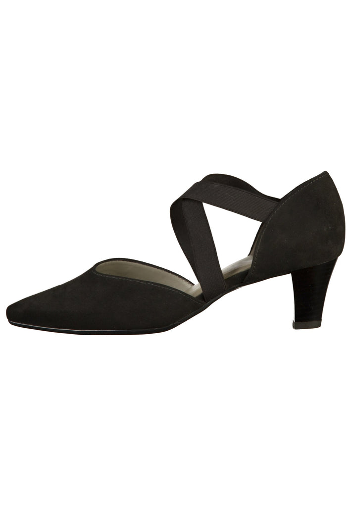 Jenny Pumps Lederimitat Schwarz - surf4shoes