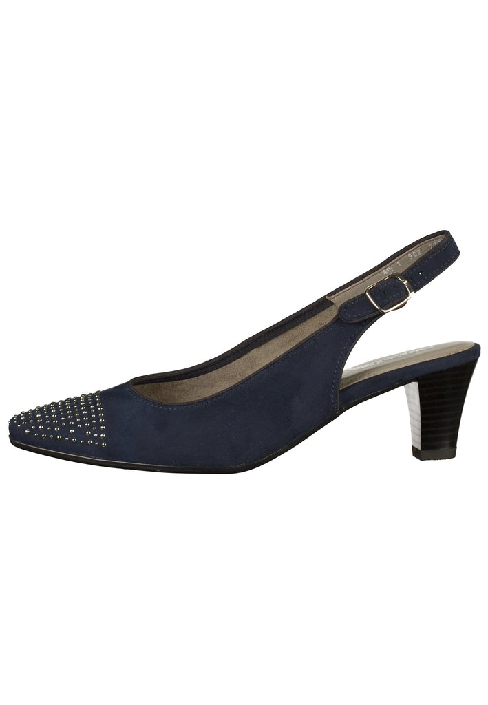 Jenny Pumps Lederimitat Blau - surf4shoes