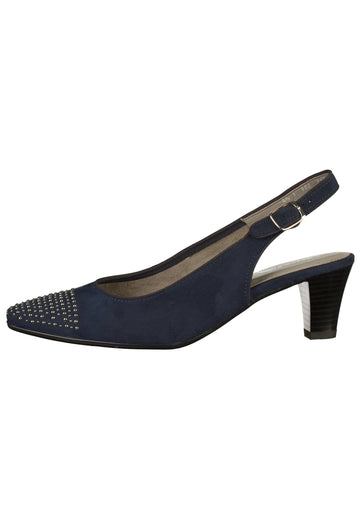 Jenny Pumps Lederimitat Blau - surf4shoes