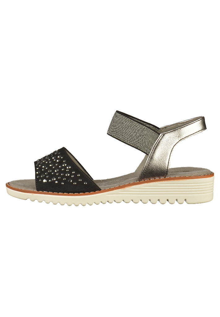 Jenny Sandalen Textil Schwarz - surf4shoes
