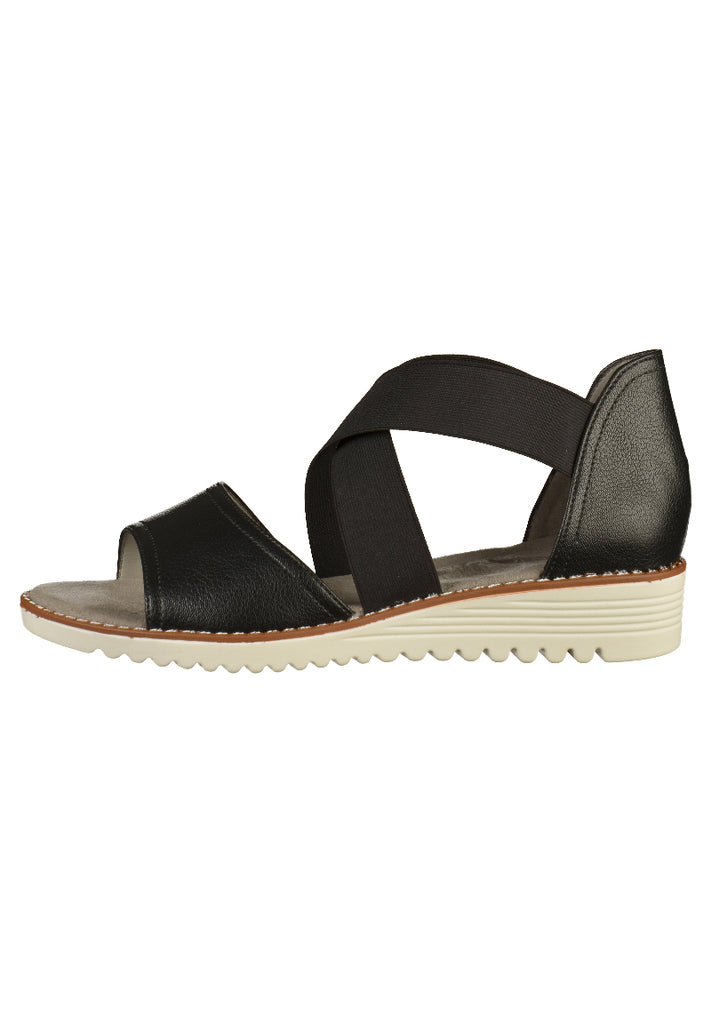 Jenny Sandalen Lederimitat Schwarz - surf4shoes