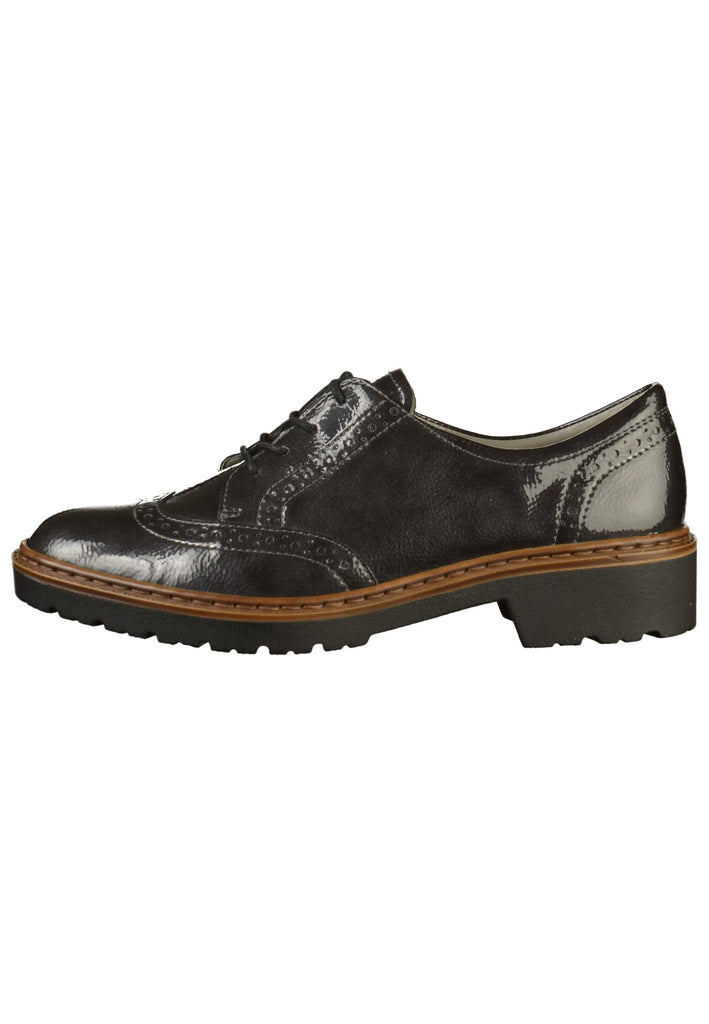 Jenny Halbschuhe Leder Schwarz - surf4shoes