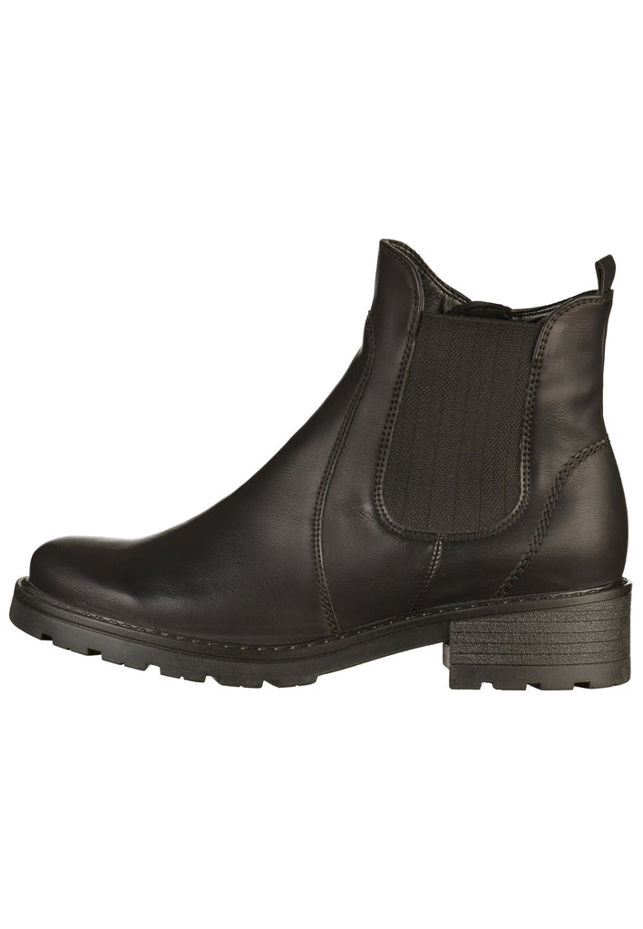 Jenny Stiefelette Lederimitat Schwarz - surf4shoes
